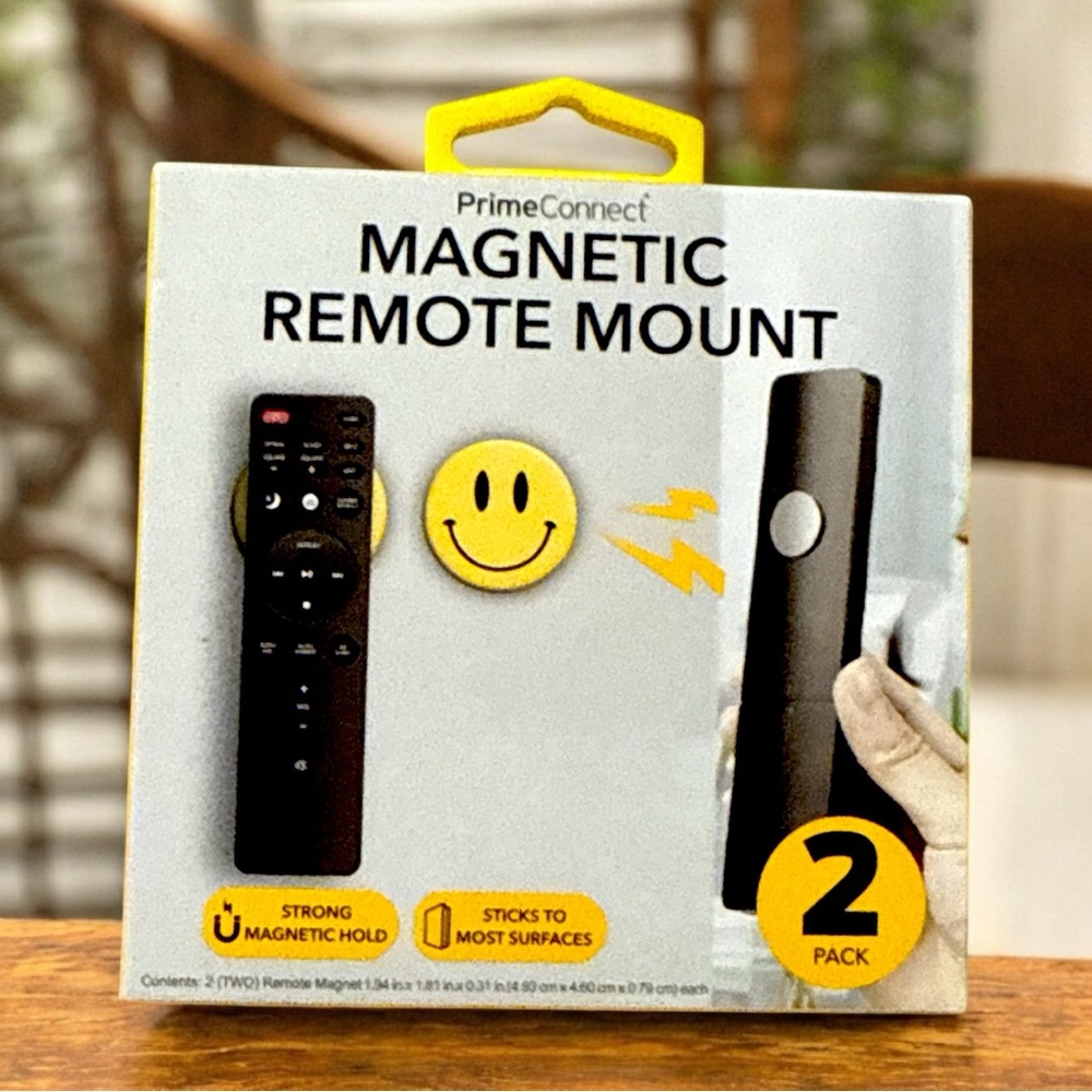 Black Magnetic Remote Mount - 2 Pack